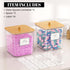 HomePekite 2 Pack Laundry Pods Container,Laundry Room Organization and Storage Containers with Wooden Lids & Labels