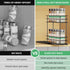 Mystozer 2.5" Wx10.43 Dx8.26 1 2 Pull Out Spice Rack Organizer for Cabinet, Slide Out Spice Racks, Easy to Install