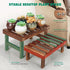 3 Tiered Small Plant Stands Shelf Indoor Outdoor,Wood Flower Pot Stand Holders Rack,Freestanding Corner Ladder Shelves