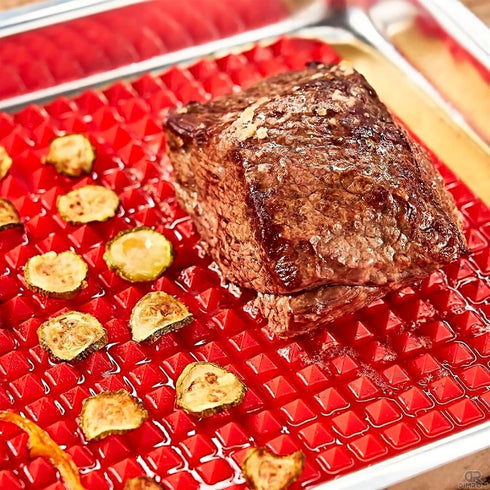 Silicone Baking Mat - 16x11.5" Non Stick Cooking Mat for Roasting, BBQ & Pastry Making