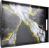 Counter, 15.7*11.8*1.6 Marble Black Decorative Tray for Coffee Table, Ottoman, Rectangular Plastic Serving Platter Tray