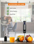COMMERCIAL CHEF Immersion Blender, Multi-Purpose Hand Blender with Stainless Steel Blade, Handheld Mixer with 8 Speed