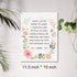 JerLoe 12x15 Inch Bedtime Prayer Canvas Wall Art Motivational Christian Child's Prayer Canvas Print Scripture Bible