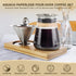 Set 28 oz Set Aquach Pour Over Coffee Maker with Extra Large Coffee Dripper, Glass Carafe, Stainlesss Steel Coffee