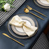Napkin Rings Holders Set of 6, Gold Deerlet - Fall Wedding Holiday Christmas Table Decoration