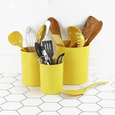 Reston Lloyd Multipurpose Utensil/Crock Holders Organize Wide Variety of Sizes of Utensils & Tools, Includes Extra Large, Large, & Miniature
