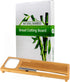 Set Eco-Friendly Large Bamboo Bread Board with Crumb Catcher & Dipping Dish