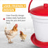 5 Stromberg's Gallon Bucket Waterer for Chicken Coops, Easy to Fill, Durable, Separate Legs for Elevation, Reduces