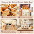 16"x12.5" 1 Reusable Bread Bags for Homemade Bread, Sourdough Bags with Foodgrade TPU Lining, Cotton Bread Bag