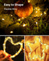 AOZOPE 10 Pack 7ft 20 Fairy Lights Battery Operated - LED Twinkle Lights Copper Wire Mini String Lights Firefly Lights