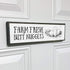Medium Chicken Wood Signs - Wood And Metal, Farm Fresh Butt Nuggets