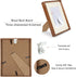 6x8 5x7 6x8 Picture Frame, Display Photos with Mat or without Mat, Made of Solid Natural Walnut Wood with Real Glass