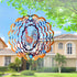 Wind Spinners, 12 inch 3D Stainless Steel Hanging Wind Spinner, Metal Kinetic Sculpture for Indoor/Outdoor Decor.