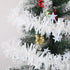 CCINEE 33FT Christmas Tinsel Garland, White Metallic Twist Garland with Star for Tree Wedding Party Decoration