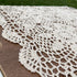 15inch Hsvanyr Handmade Crochet Lace Tablecloth Doilies Placemat Dining Room Mats Nightstand Cover
