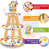 3 Tier Art Paint Party Cupcake Stand, Multicolor Party Holder for Paintbrush Birthday Party Supplies