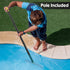 Swimming 6FT,18" Swimming 6FT Swimming Pool Brush with Pole Pool Brush Head with Nylon Bristles Aluminum Back