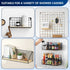 14 Pack Shower Caddy Replacement, Strong Adhesive Flat Hooks, Clear Waterproof Shower Shelf Strips for No Drilling