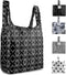 Zulay Kitchen 5 Pack Reusable Grocery Bags - Large Foldable Bags with Handles and Drawstring, Durable Machine Washable