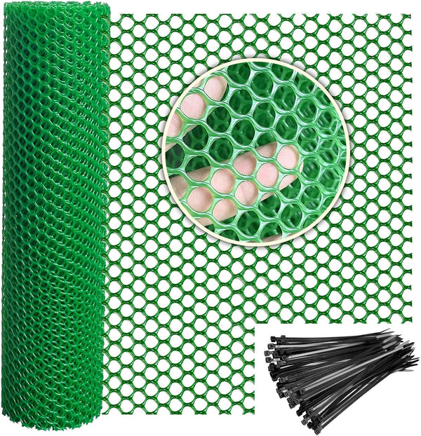 Plastic Wire Mesh Fence 16in x 33Ft Plastic Chicken Wire Mesh for