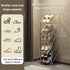 5 YYW Narrow Shoe Rack Vertical Shoes Rack for Entryway Corner Shoe Storage Organizer for Small Spaces Transparently