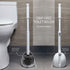 ELYPRO Toilet Brush with Holder Drip-Free Hygienic Bathroom Scrubber with No-Drip Caddy, Built-in Spout, Fast-Drying