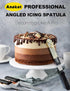 Anaeat Icing Spatulas, Set of 3 Professional Cake Angled Offset Spatula with 6", 8", 10" Stainless Steel Blades