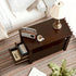 ZENY Narrow End Table Side Table with Drawer and Open Shelf Sofa Table for Living Room Bedroom, Small Table