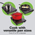 Hamilton Beach Portable Single Induction Cooktop, Countertop Burner, 1800 Watts, 10 Temperature Settings, Black