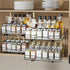 2-Tier (13.5''Wx10.5''Dx9.5''H) BOIVSHI Pull Out Spice Rack, Spice Rack Organizer, Pull Out Spice Racks for Inside