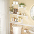 Set 5 SRIWATANA Floating Shelves for Wall, Wall Shelves for Bathroom, Bedroom, Living Room, Kitchen, Office, Wood