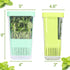 2 Pack 3 Fresh Herb Keeper for Refrigerator, Clear BPA-Free Herb Saver, Storage Container for Cilantro, Parsley, Thyme