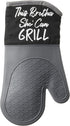 African American Expressions This Brotha Mitt Set | Oven Mitt 7"x13", Pot Holder 7"x9" Silicone Set
