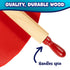 2 Set 6 7.25 inches READY LEARN Mini Wooden Rolling Pins | of | | Turning Handles | Play Dough Rollers for Crafts