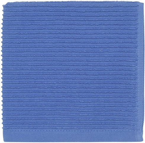 Now Designs Ripple Kitchen Dishcloth, Set of 4, Royal Blue