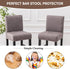 Set 2, FUANGUI Bar Stool Covers of Stretch Removable Bar Stool Seat Covers with Backs Slipcovers, Bar Chair Covers