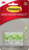Command Wire Hooks, Small, Glamorous Green - 3-Hooks (17067CLR-GES)
