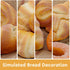 Funzhan 6pcs Artificial Bread Decoration Fake Bread Donut Baguette Croissant Display Models Realistic French Loaf