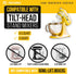PartsBroz Kitchen Aid Dough Hook Attachment - 4.5 Qt, 5 Qt for KitchenAid Stand Mixer K45DH for Artisan Bread Kneading