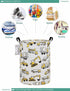 FANKANG Storage Basket, Nursery Hamper Canvas Laundry Basket Foldable with Waterproof PE Coating Large Storage Baskets