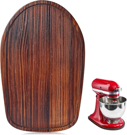 Mixer Slider Mat for Kitchen Aid Bowl Lift 4.5-5 Qt, Appliance Sliders for Kitchen Appliance Wood Tray