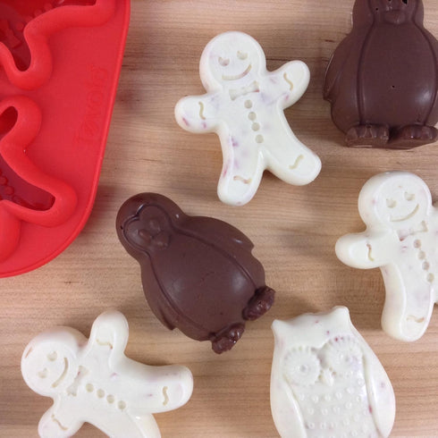 Tovolo Novelty Penguin Ice Cube Mold Trays, Flexible Silicone, Dishwasher Safe