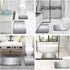 OLANLY Luxury Bathroom Rug Set, 2 Piece Soft Microfiber Bath Rugs, Non-Slip Light Grey Mats