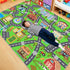 4x5 Kids Room Rug - Soft & Non-Slip Ft Town Car Rugs City Map Play Mat, Childrens Road Carpet Washable Playmat