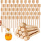 LepoHome 100Pcs 4inch Honey Dipper Sticks - Wooden Honey Dipper, 4 Inch Mini