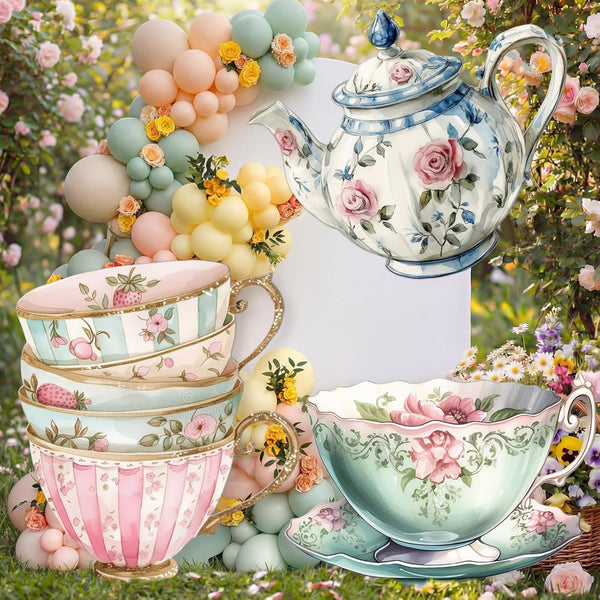 Amyhill 3 Pcs Large Wonderland Tea Party Decorations Wonderland Garden Yard Sign