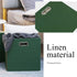 Grass Green Cube Storage Bins 11×11 Linen Foldable Box Set of 4, Large Capacity Collapsible Organization Basket for