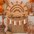 1st Boho Sun Yarn Garland High Chair Banner - You are My Sunshine Birthday Decor, Cake Smash Photo Props, Backdrop Baby