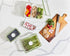 IDESIGN Large Tall Clear Produce Storage Bin with 3 Movable Dividers, The Fresh Collection – 7.85” L x 10.5” W