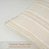 18X18 Set 2 Decorative Farmhouse Linen Throw Pillow Covers, Boho Textured Pillow Case of ,Beige with White & Brown